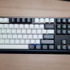 키크론 K10 기계식 키보드 갈축 +악틱 PBT 키캡
