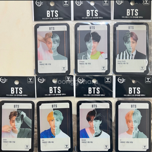 BTS 2019년 티머니 교통카드 7장 세트 미개봉