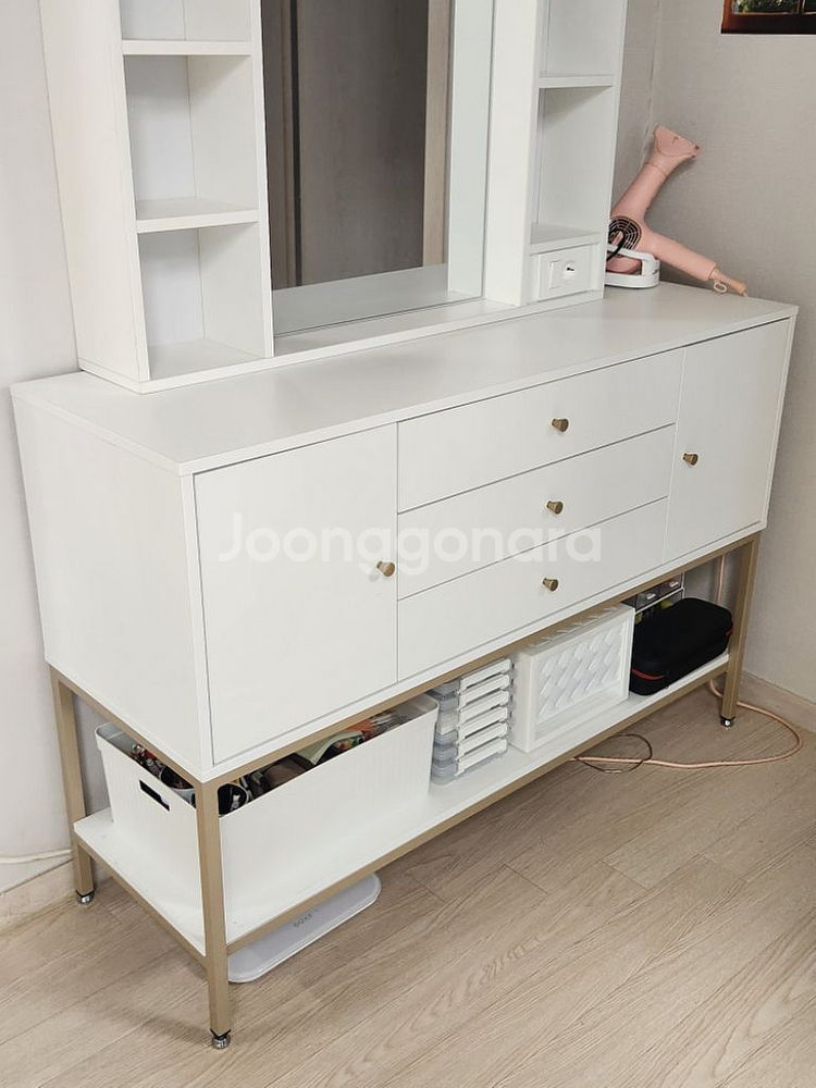 화장대 하부 콘솔 수납장 서랍장 1200(친환경 LPM--0