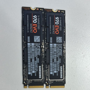 삼성 SSD 970 evo 500GB 2개
