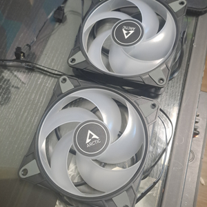 아틱 p12 argb 블랙 컴퓨터 쿨링팬 2개 미사용