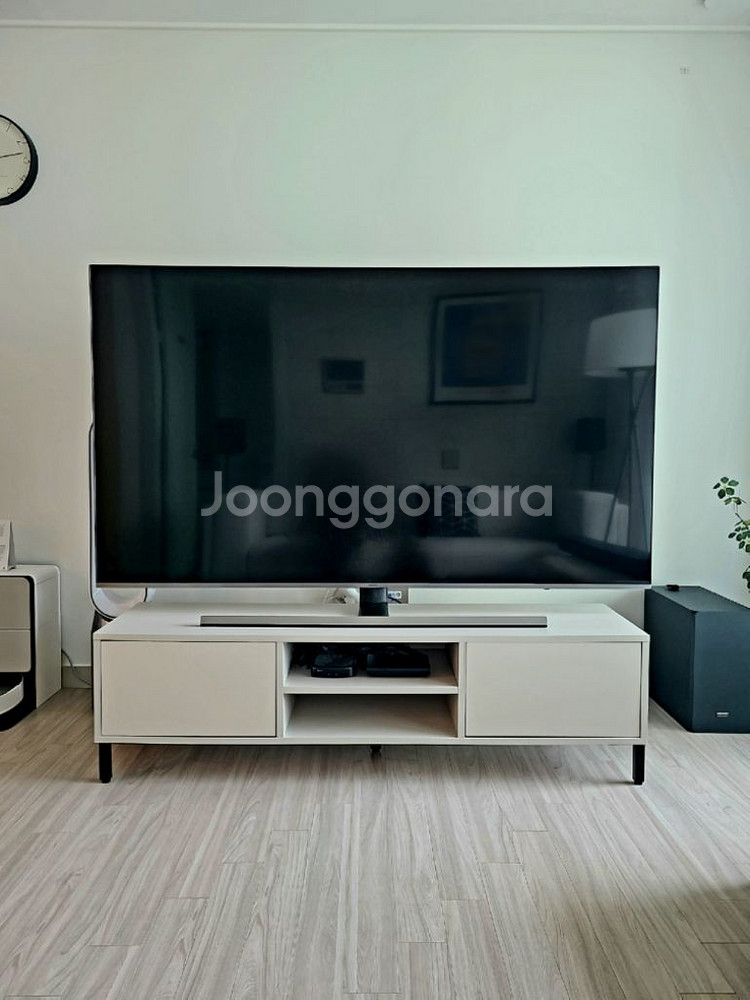 LASSEM 북유럽 무드 1500 거실장 실키그레이--8