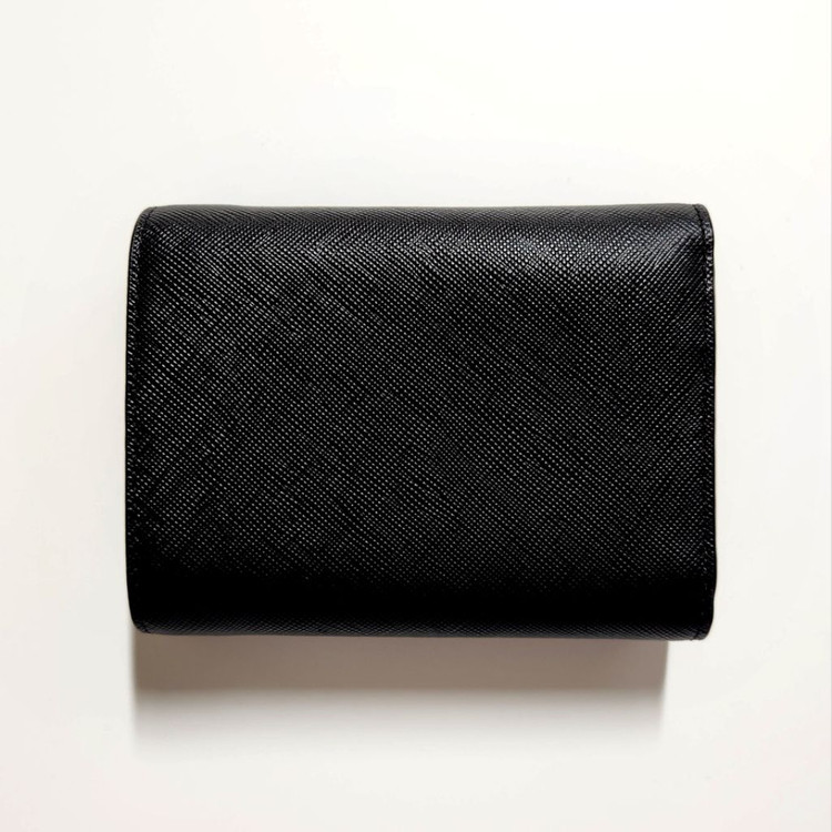 헤지스 3단 지갑 (블랙/연핑크)--3