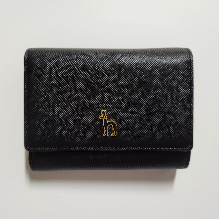 헤지스 3단 지갑 (블랙/연핑크)--2