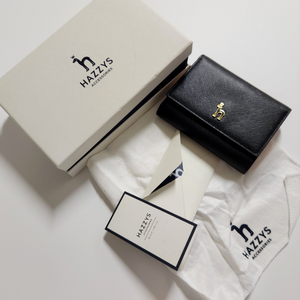 헤지스 3단 지갑 (블랙/연핑크)