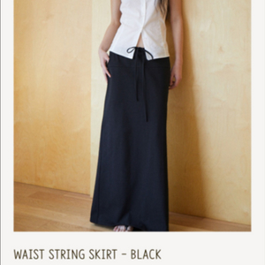 게드 WAIST STRING SKIRT - BLACK