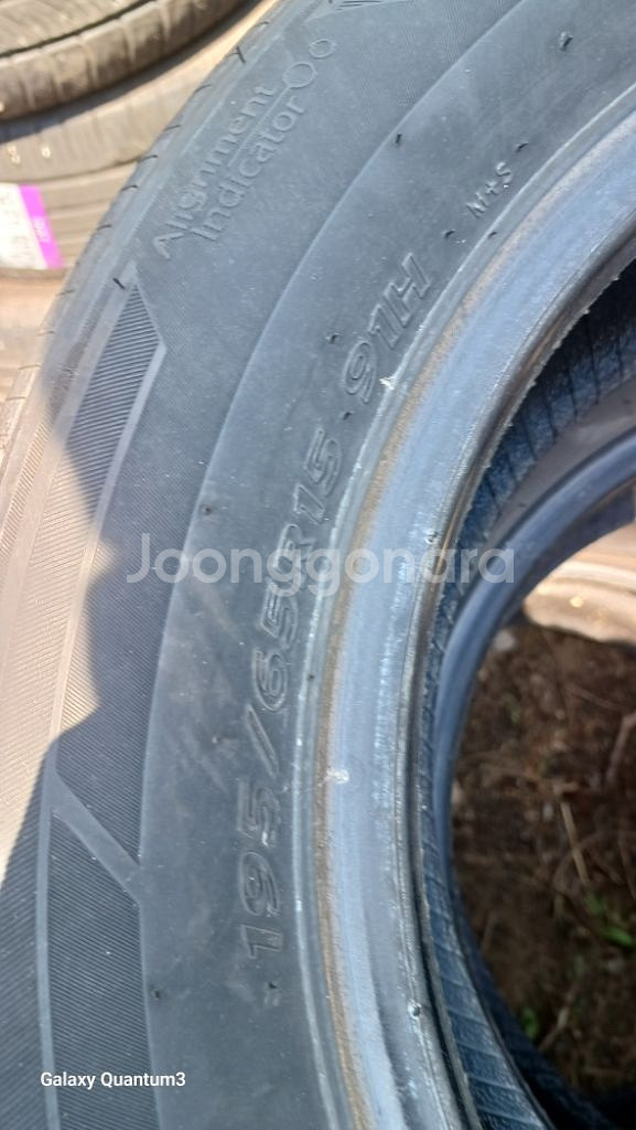 1956515중고타이어 키너지 2본 a급 팝니다--3