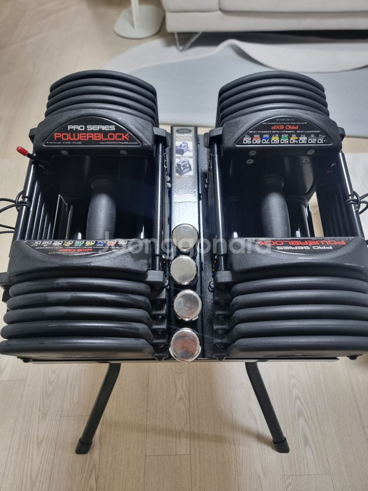 파워블럭 EXP70(우레탄) pro 덤벨+일자바+거치대--1