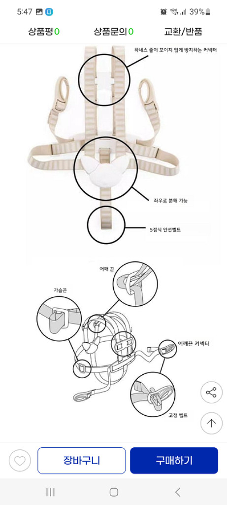 [새상품] 스토케 트립트랩 하네스 (안전벨트)--3
