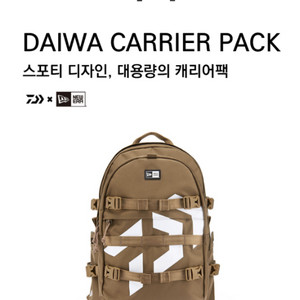 삽니다!! 다이와 뉴에라 콜라보 백팩