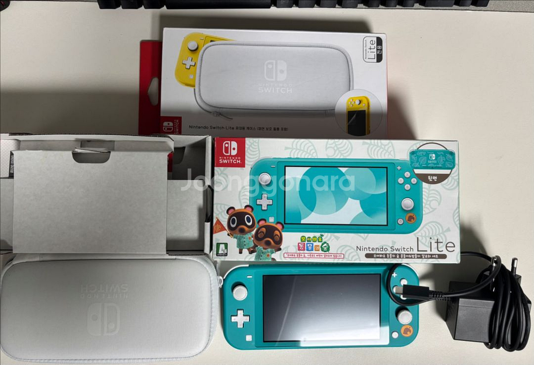 닌텐도 스위치 동숲에디션 라이트 + 케이스 드림!--0