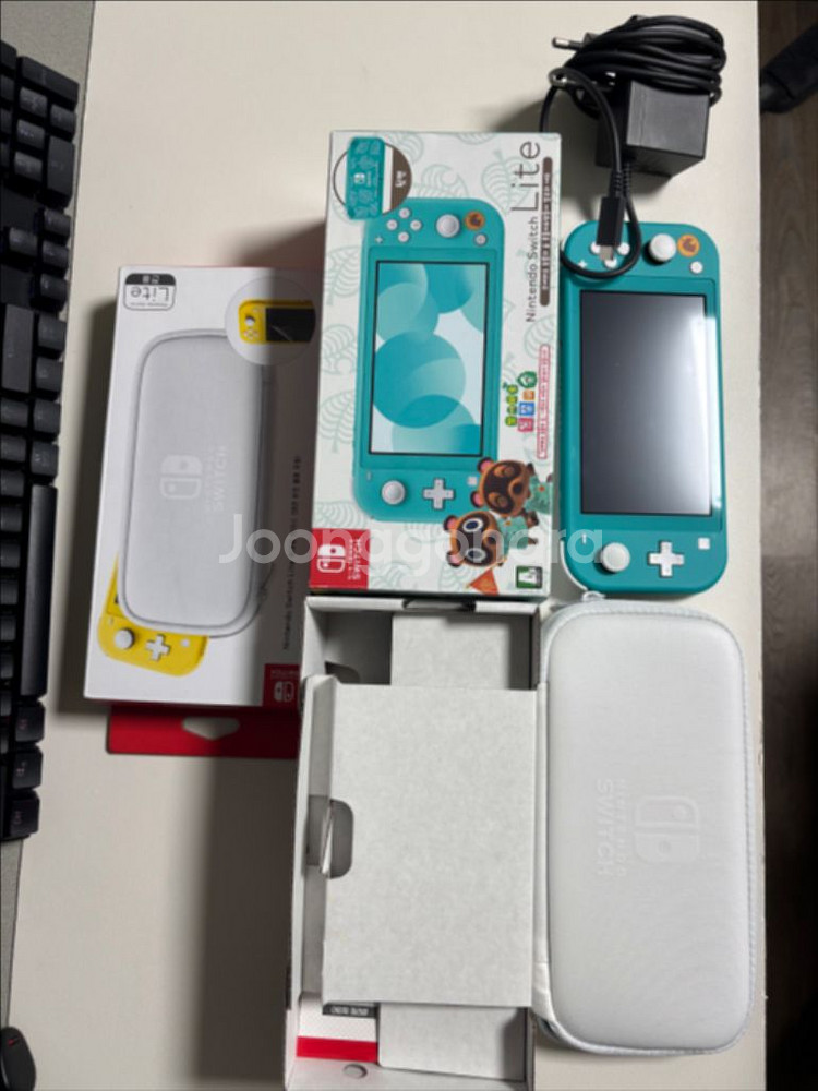 닌텐도 스위치 동숲에디션 라이트 + 케이스 드림!--1