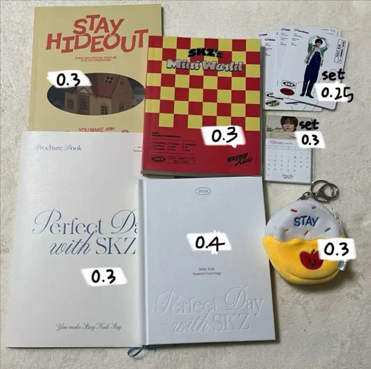 뒷장O스트레이키즈달력시즌그리팅스테이3기4기2423다이어 이미지