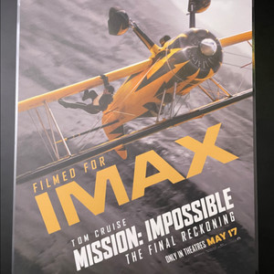 미션 임파서블 파이널 레코닝 아이맥스 포스터 IMAX