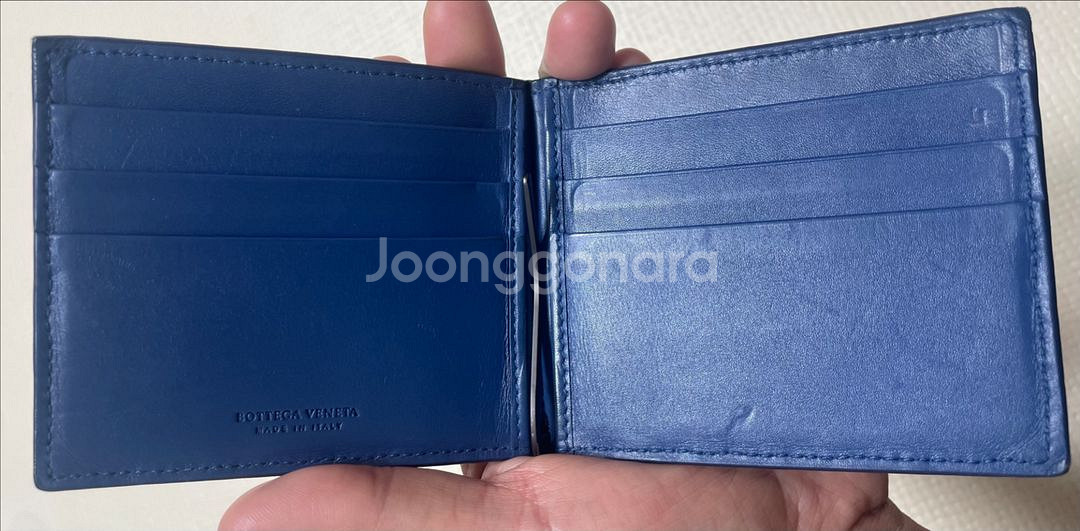 보테가베네타 머니클립 블루--3
