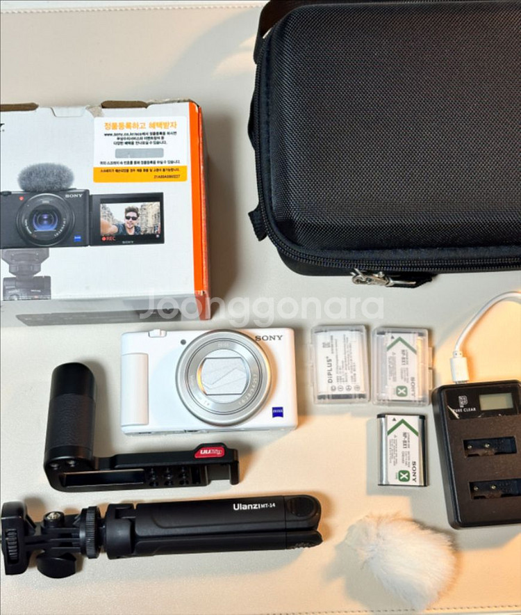 sony zv-1 화이트 + 케이지 박스풀--0