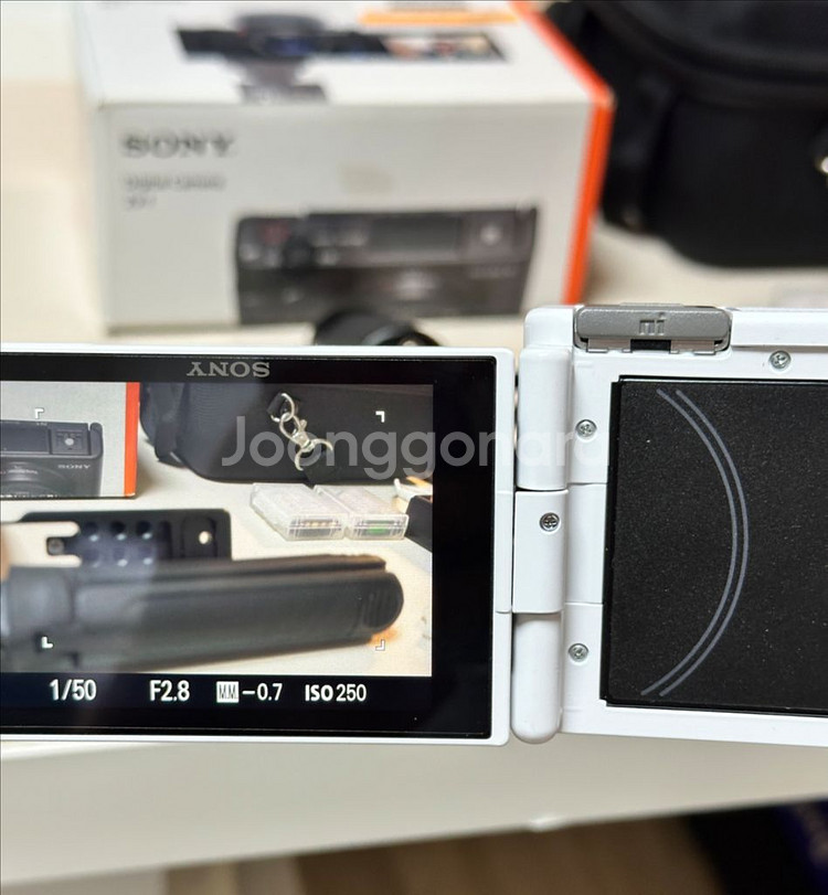 sony zv-1 화이트 + 케이지 박스풀--2