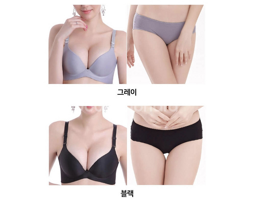 1+1 데일리 브라 팬티 세트--3
