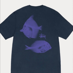 (새상품) 스투시 보라 X-Ray 물고기 네이비 XXL