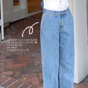 르플레인 베이스 데님 연청 m