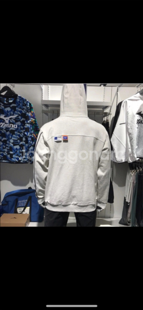 미즈노 후드 풀오버 M--1