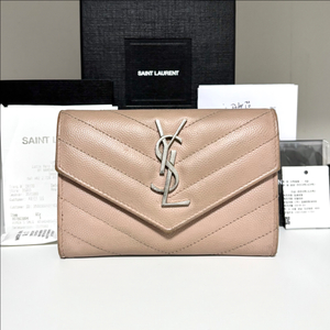 생로랑 YSL 모노그램 플랩 카드지갑