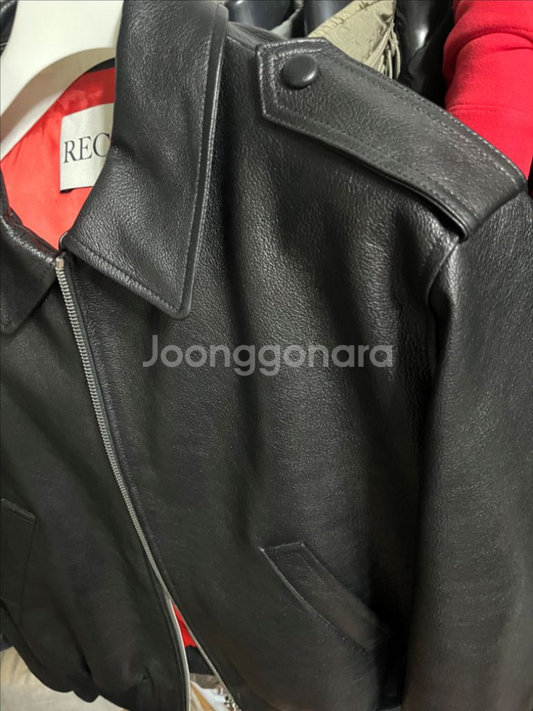 렉토 벤 에폴렛 고트 레더 자켓 새상품 L--2
