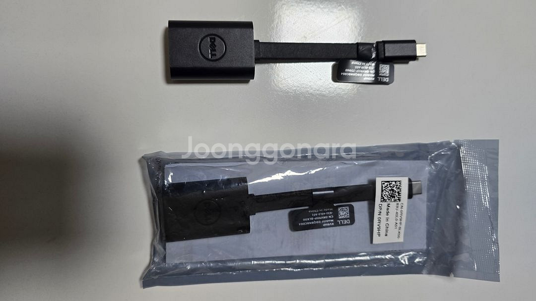 델 정품 USB C to VGA 컨버터 판매 2개--0