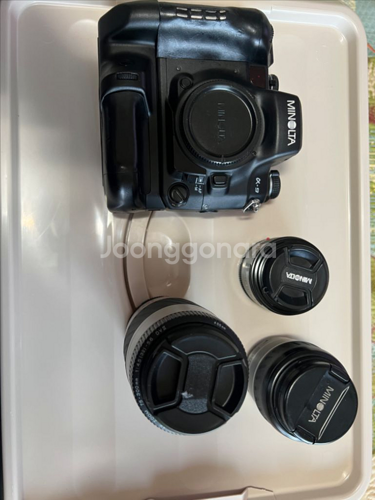 미놀타 a9+27-70G(칠공주)+렌즈들+스트랩--5