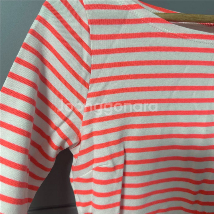 H&M 라운드 스트라이프 티셔츠 XS--1