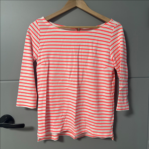 H&M 라운드 스트라이프 티셔츠 XS