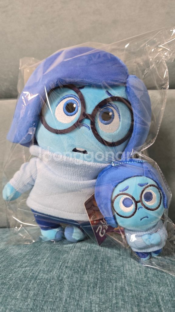 인사이드아웃2 슬픔이 중형인형&키링--0