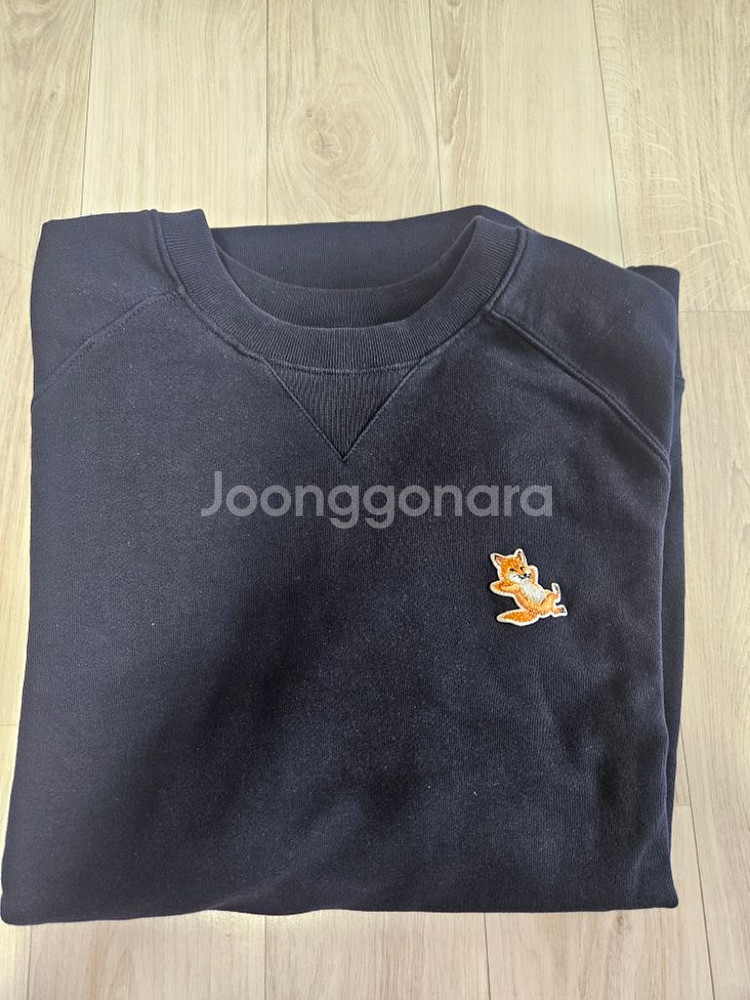 메종키츠네 네이비 맨투맨 L--0