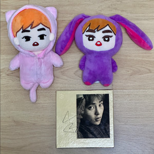 (택포)시우민 친필 싸인 CD & 김토끼 & 베돌슈