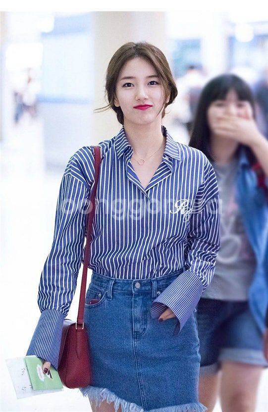 수지 스트라이프 셔츠--3