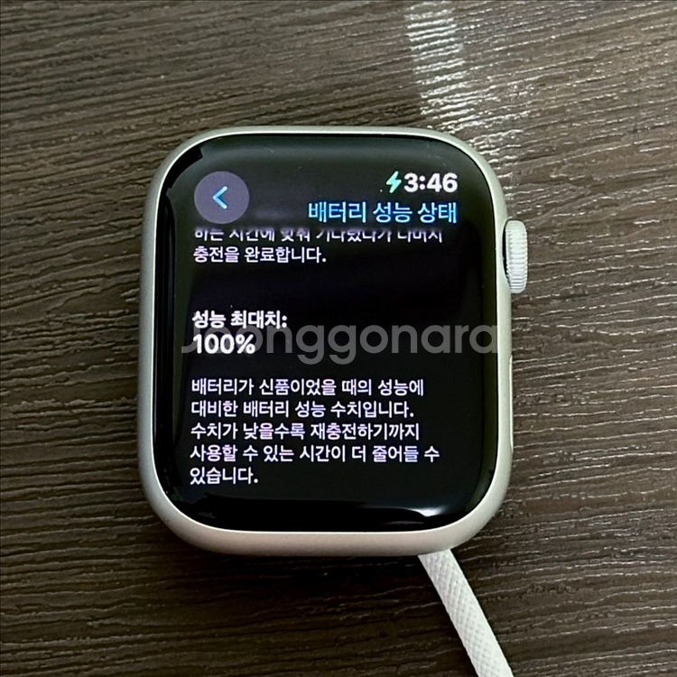 애플워치9 45mm gps 실버--4