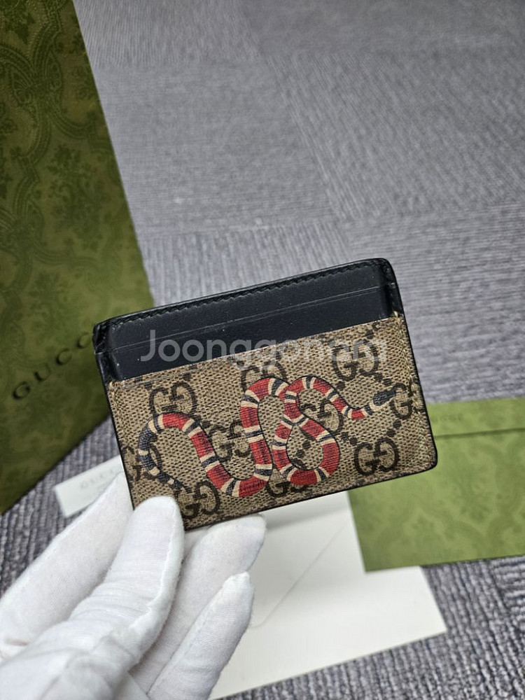 [정품]구찌 스네이크 카드지갑--0