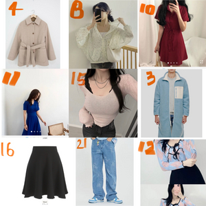 [옷장정리]이사하면서 싸게 옷 팔아요.(10번~18번)