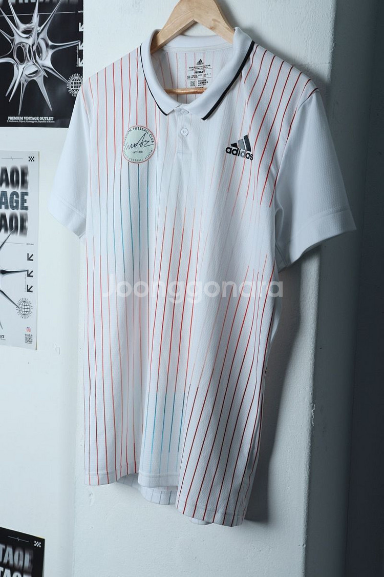 (3XL) 아디다스 반팔 카라 티셔츠 빅사이즈 차붐--1