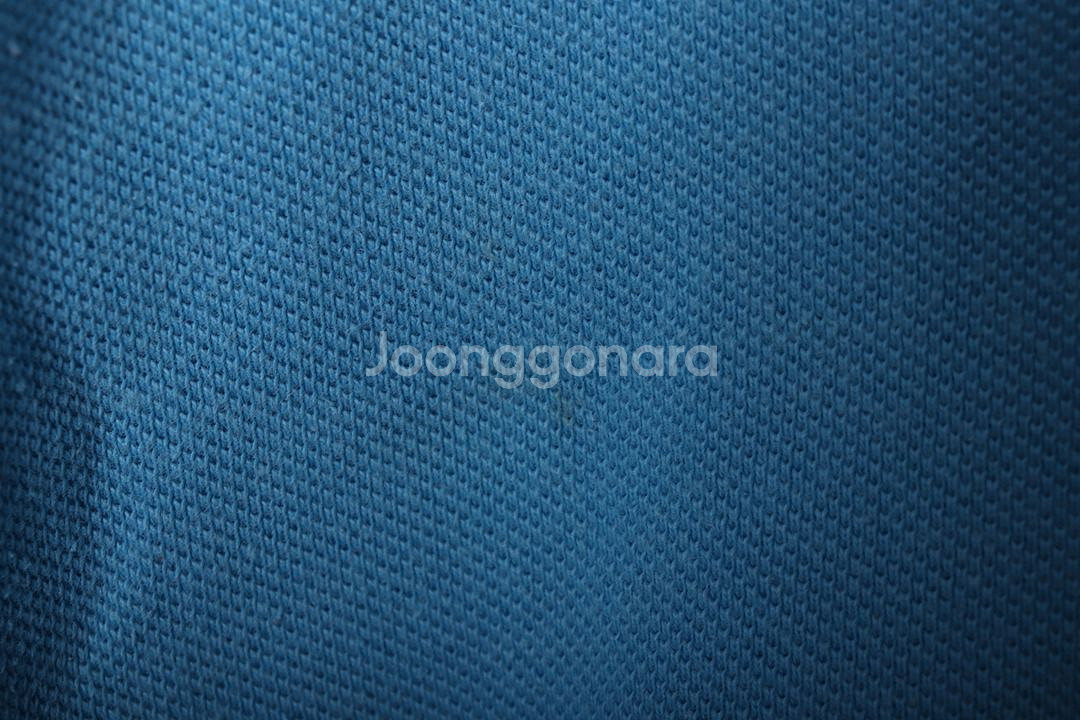 (M) 폴로 랄프로렌 반팔 카라 티셔츠 작은오염 블루--1