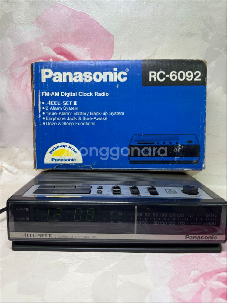 파나소닉 RC-6092,빈티지 라디오FM/AM,아웃박스--0