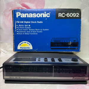 파나소닉 RC-6092,빈티지 라디오FM/AM,아웃박스