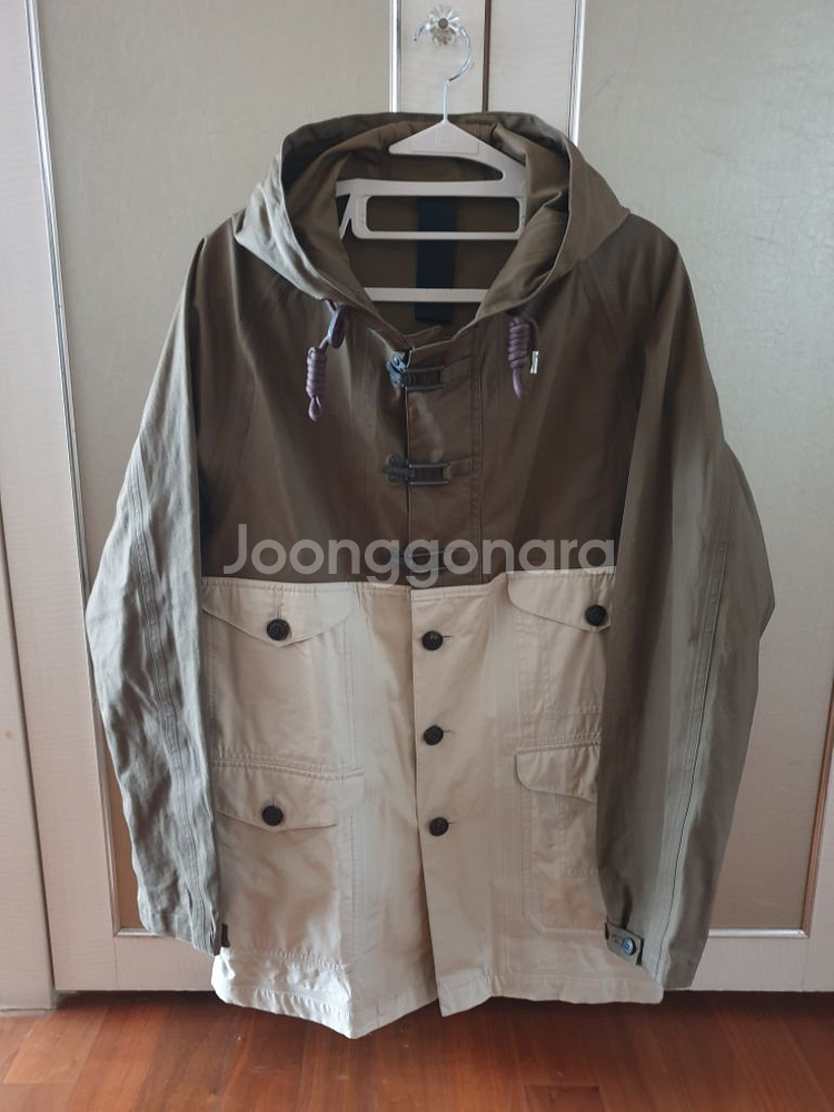 캠브리지 클럽 배색 후드 자켓 100--0