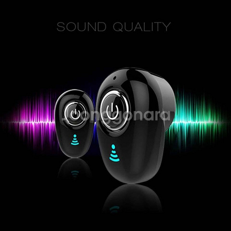 새 검정색 스테레오 4.1 미니 무선 블루투스 이어폰--1