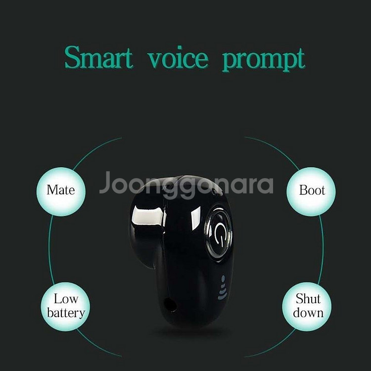 새 검정색 스테레오 4.1 미니 무선 블루투스 이어폰--4