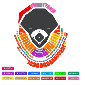5/24(토) 한화 vs 롯데 포수후면석 100B 명당