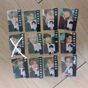 세븐틴 멤버십 항공틴 풀셋 양도 증사 포카 네임스티커