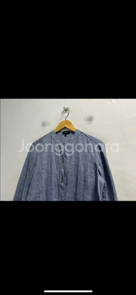 55-66 띠어리 린넨 마 루즈핏 셔츠 자켓--1