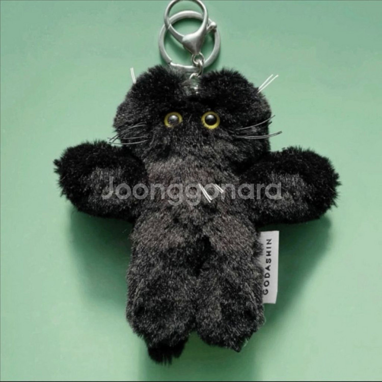 (새상품)고다신 고양이 키링 블랙--0