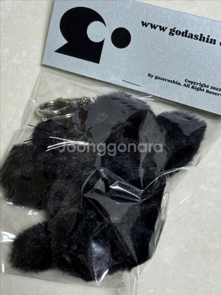 (새상품)고다신 고양이 키링 블랙--1